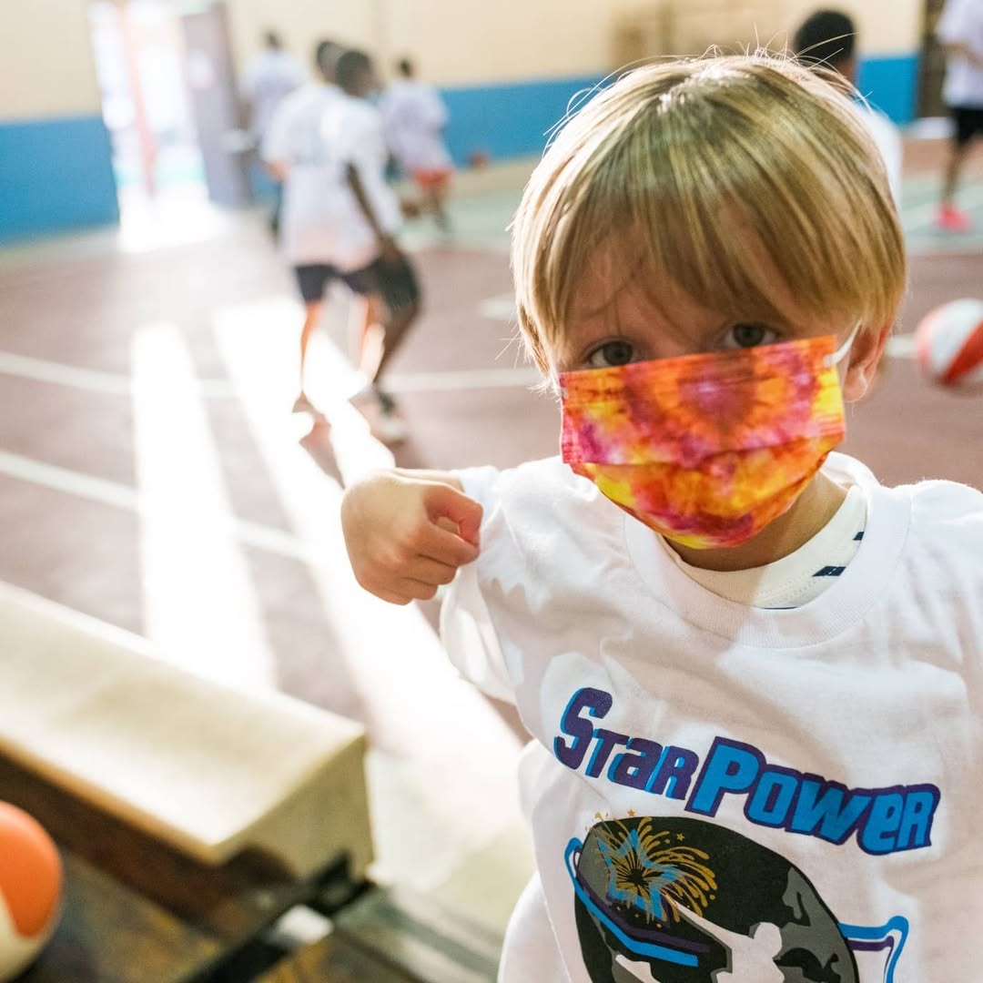 Young camper in a StarPower tee at the Winter Classic in Vieques